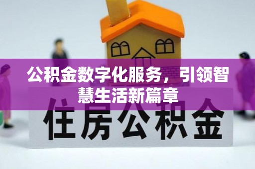 登封公积金数字化服务，引领智慧生活新篇章