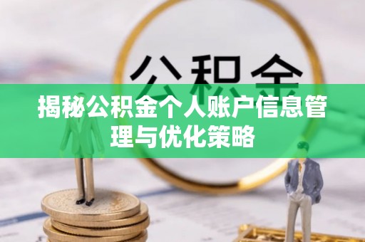 登封揭秘公积金个人账户信息管理与优化策略