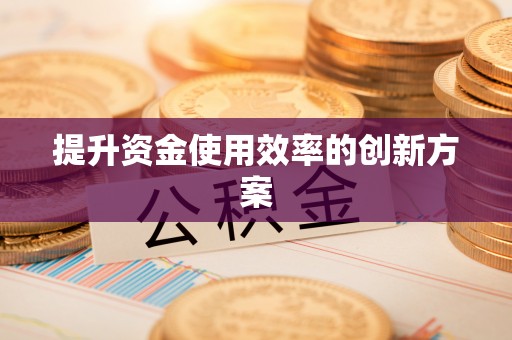 登封提升资金使用效率的创新方案