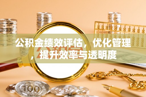 登封公积金绩效评估，优化管理，提升效率与透明度