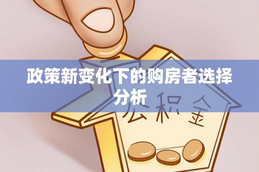 登封政策新变化下的购房者选择分析