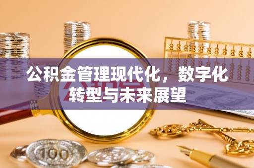 登封公积金管理现代化，数字化转型与未来展望