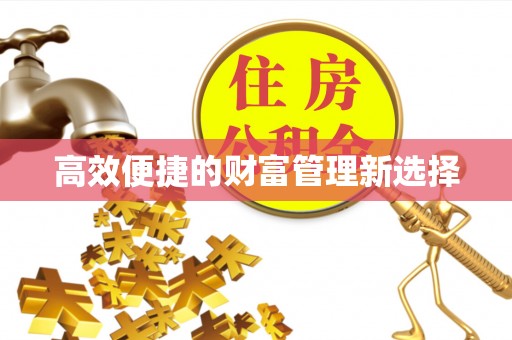 登封高效便捷的财富管理新选择